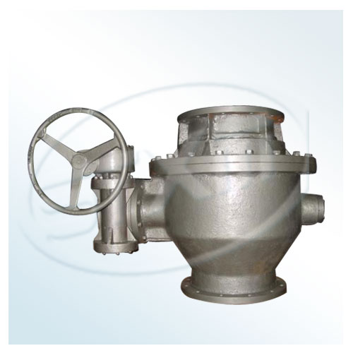 Hand wheel discharge ball valve