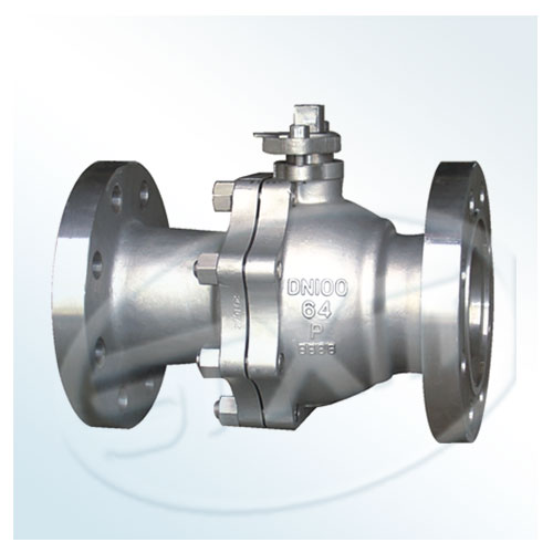 Three chip flanged ball valve