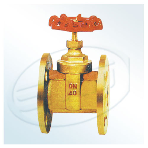 Non-rising stem brass gate valve