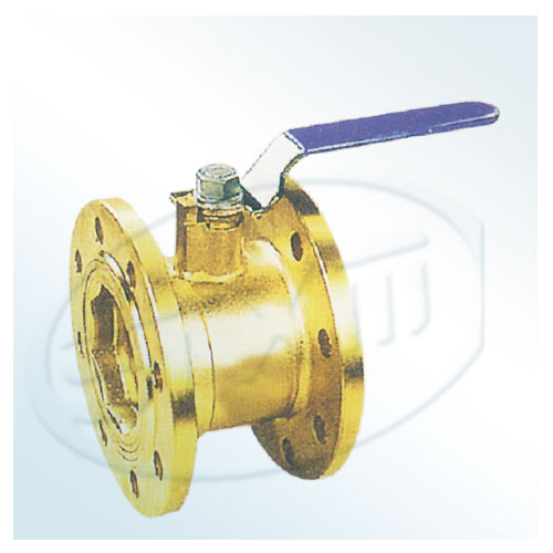  Q41F-16-25T brass flanged ball valve