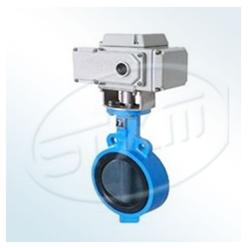 Electric midline wafer butterfly valve