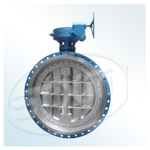 Hand wheel ramp dust gas butterfly valve